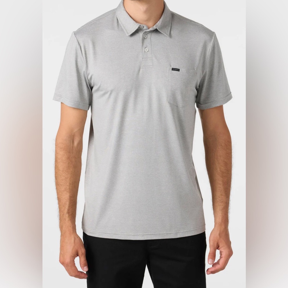 O'Neill Trvlr Series UPF 50+Men's Light Gray Polo